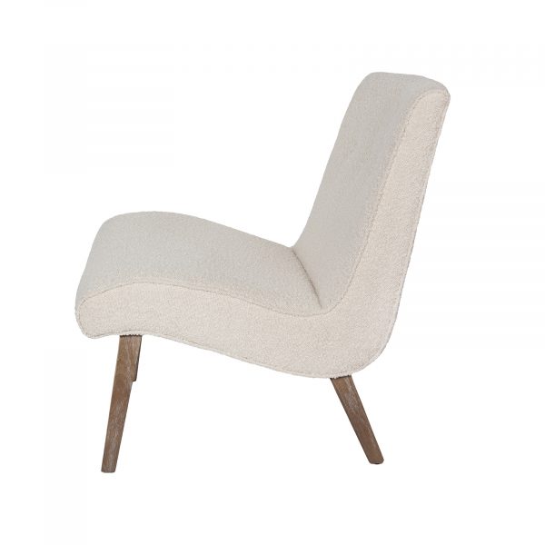 Fifi Occasional Chair Cream Side View